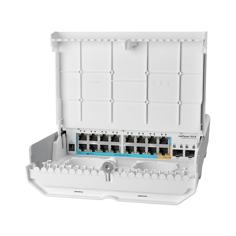 Switch MIKROTIK netPower 15FR Fast Ethernet, 18 portów, Funkcja PoE, Zarządzalny