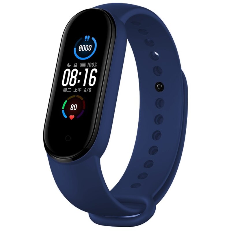 Pasek DEVIA Deluxe Sport do Xiaomi Mi Band 5/6 Granatowy