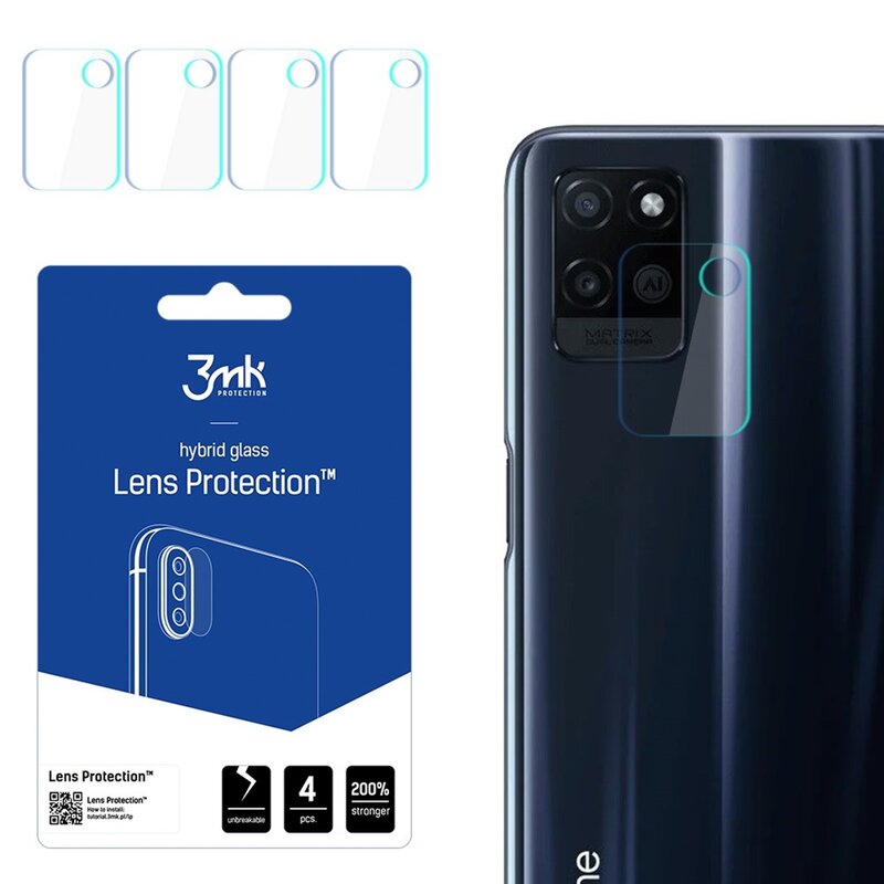Szkło hybrydowe na obiektyw 3MK Lens Protection do Realme V11 5G