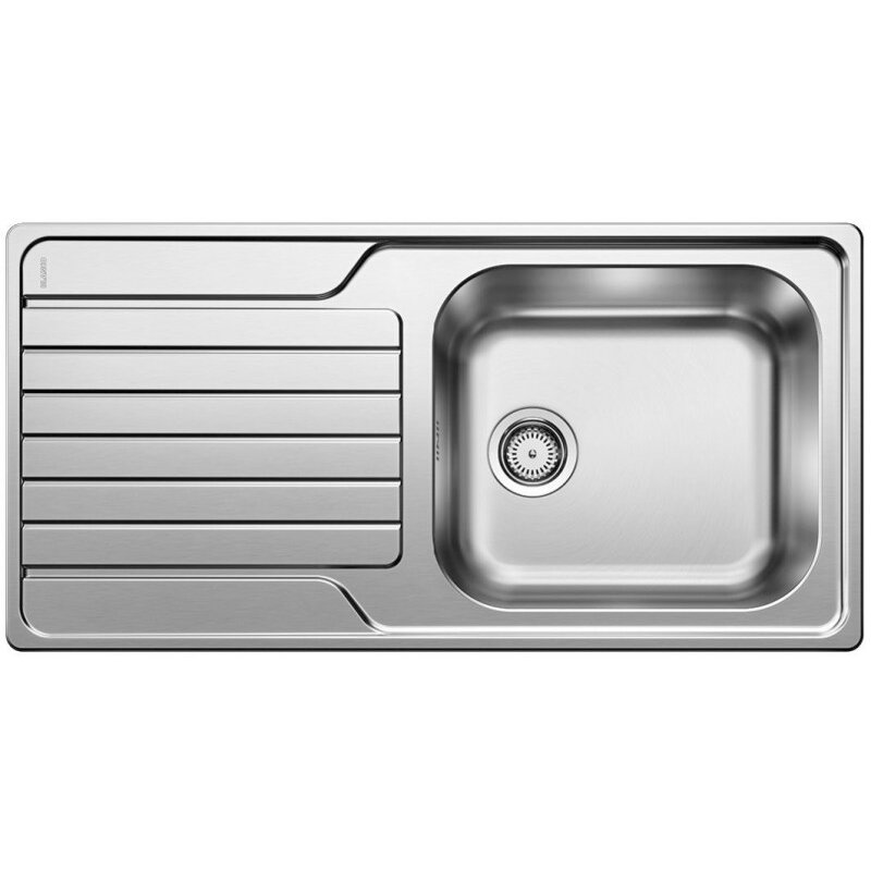 Zlewozmywak jednokomorowy z ociekaczem BLANCO Dinas XL 6 S 524254 Stal szczotkowana 50 x 100