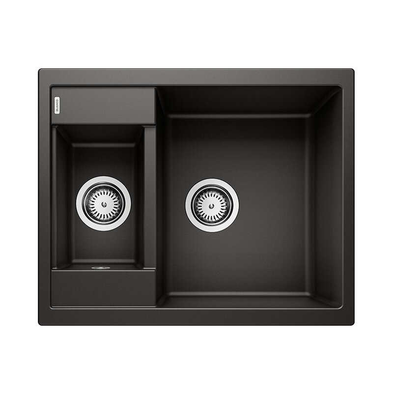 Zlewozmywak półtorakomorowy BLANCO Metra 6 525923 Czarny 50 x 61.5
