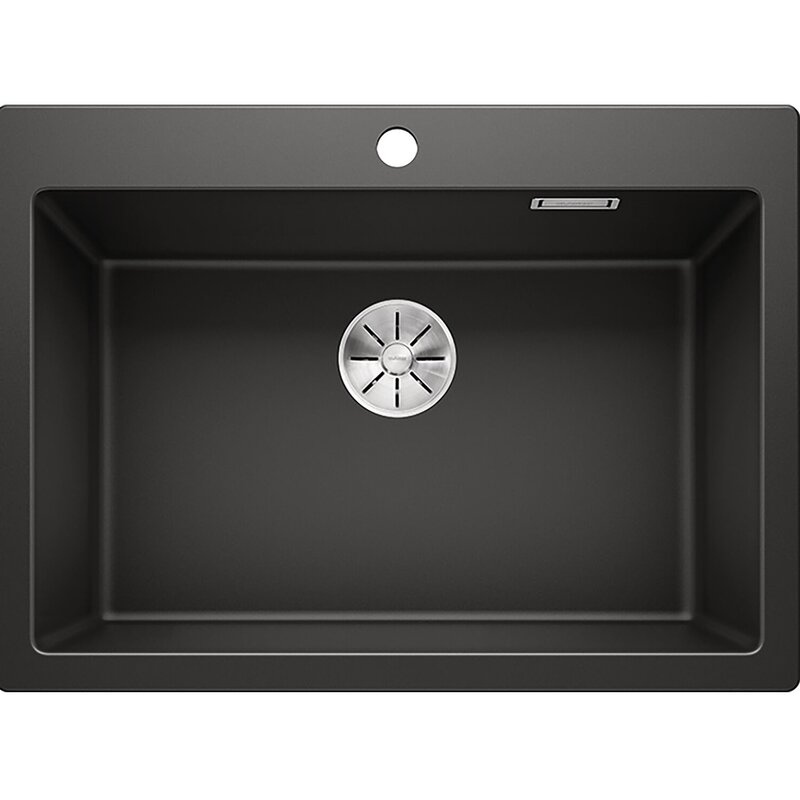 Zlewozmywak jednokomorowy BLANCO Pleon 8 525957 Czarny 51 x 70