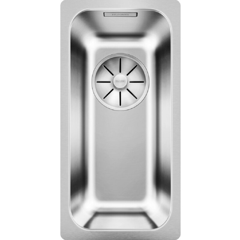 Zlewozmywak jednokomorowy BLANCO Solis 180-U 526113 Stal szczotkowana 44 x 22