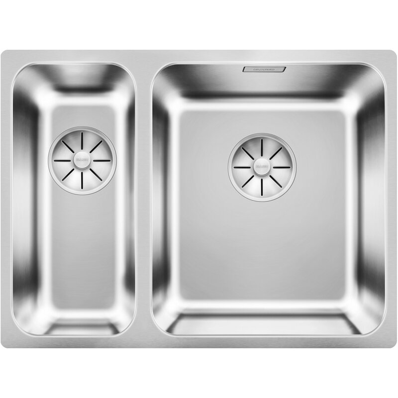 Zlewozmywak półtorakomorowy BLANCO Solis 340/180-U 526128 Stal szczotkowana 44 x 58.5