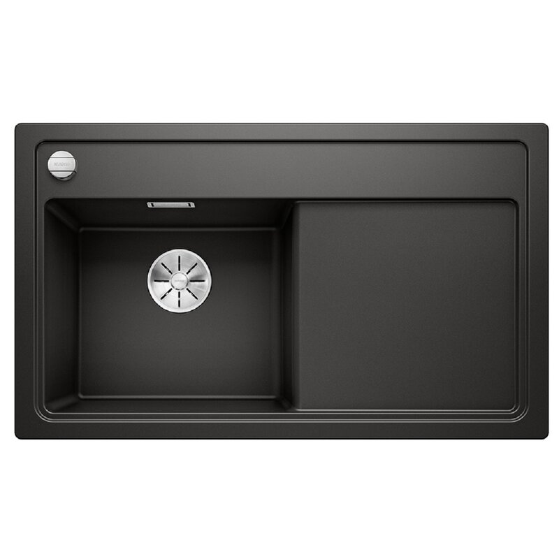 Zlewozmywak jednokomorowy z ociekaczem BLANCO Zenar 45 S 526034 Czarny 51 x 86