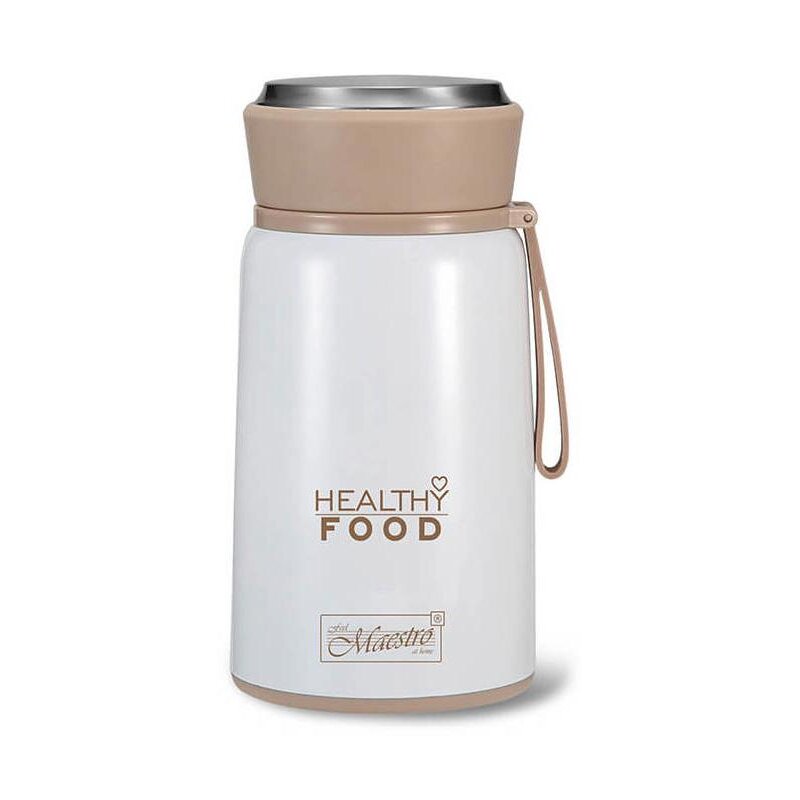 Termos obiadowy MAESTRO MR-1646-80 Biało-kremowy 800 ml