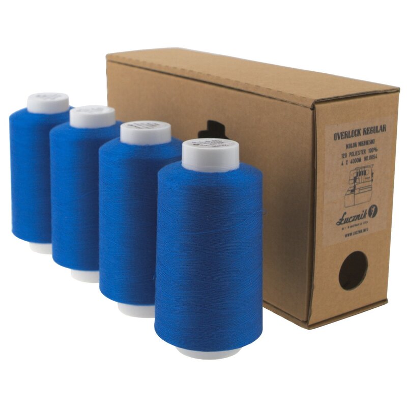 Zestaw nici ŁUCZNIK Regular 04.070 Niebieski (4 sztuki)