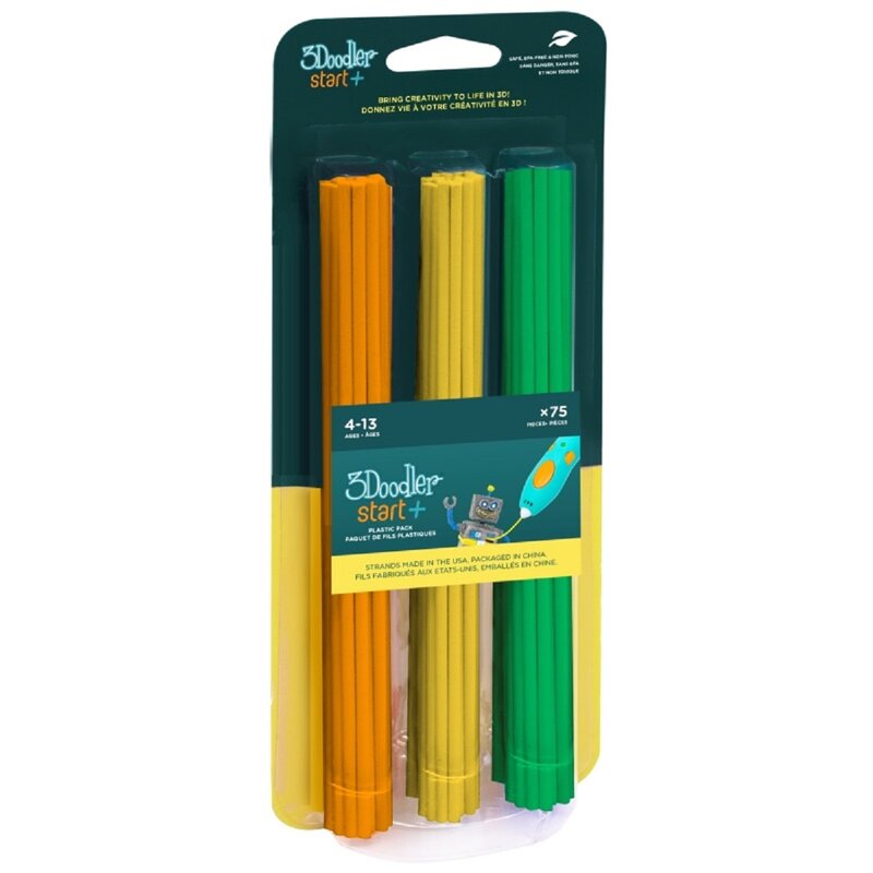 Filament 3DOODLER Start EKO, Średnica 2.5 mm, 0.086 kg (75 szt.)