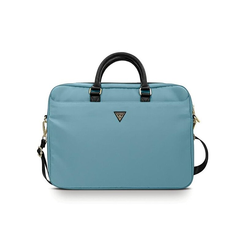 Torba na laptopa GUESS Nylon Triangle Logo 16 cali Niebieski