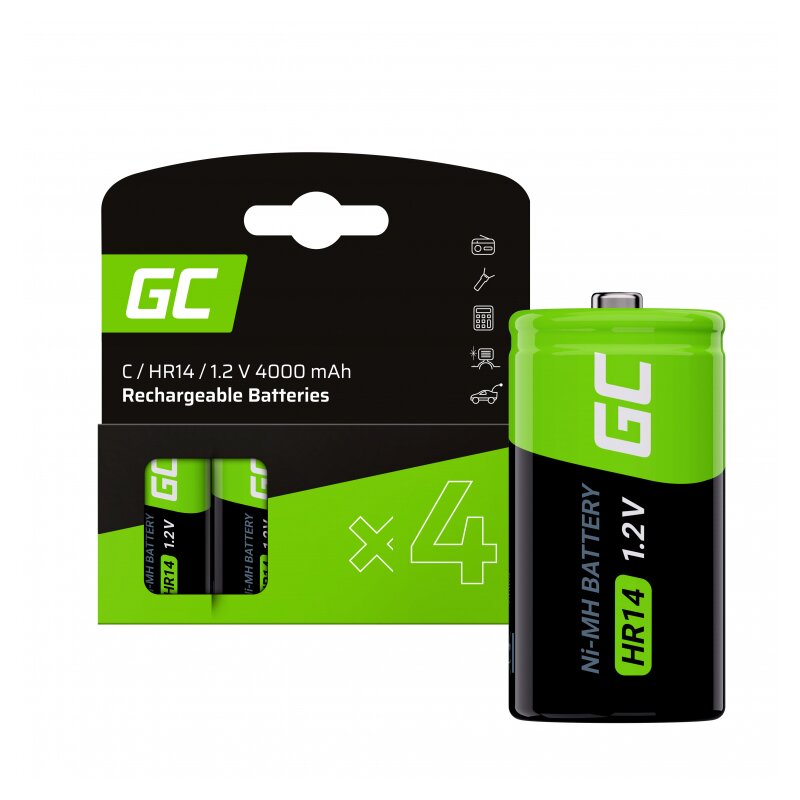 Akumulatorki GREENCELL GR14 (4 szt.)