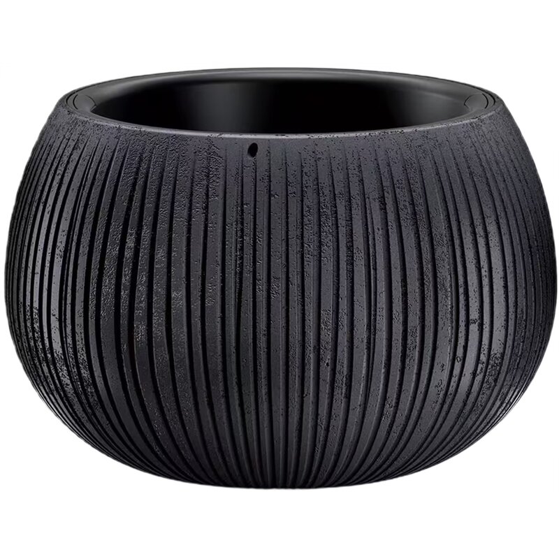 Donica PROSPERPLAST Beton Bowl DKB370-B411 Czarny
