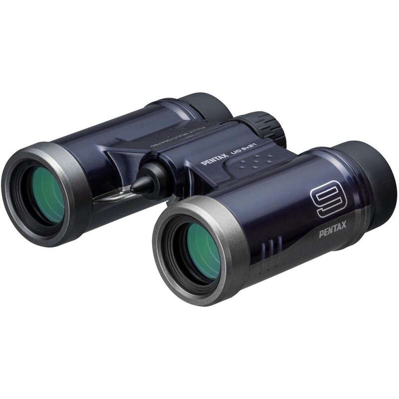 Lornetka PENTAX UD 9x21 Granatowy, 9-krotne zbliżenie, kompaktowe rozmiary, pryzmat dachowy