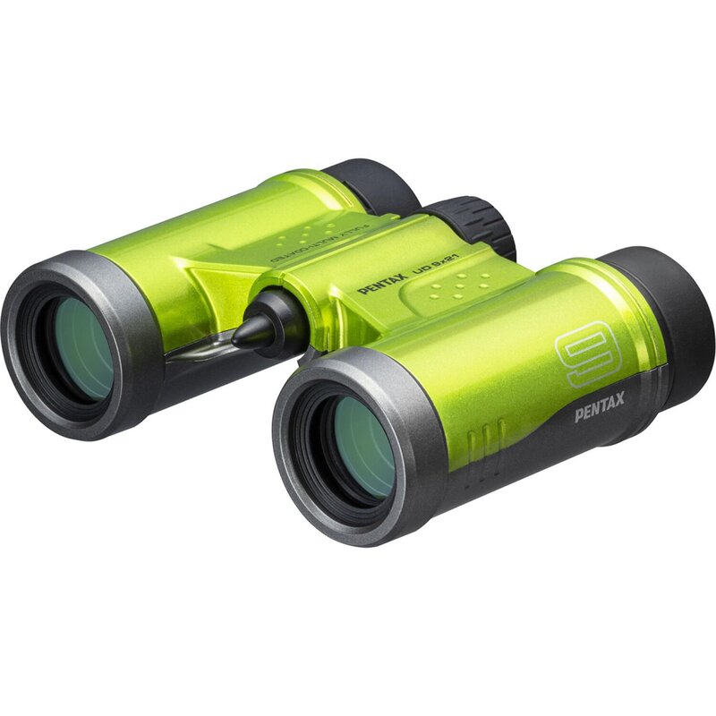 Lornetka PENTAX UD 9x21 Zielony, 9-krotne zbliżenie, kompaktowe rozmiary, pryzmat dachowy