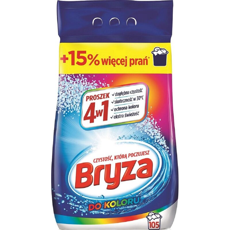 Proszek do prania BRYZA 4w1 Color 6.825 kg do kolorowych tkanin