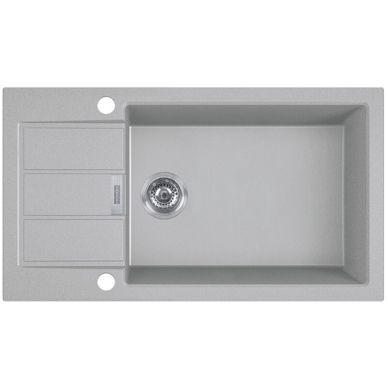 Zlewozmywak jednokomorowy z ociekaczem FRANKE Sirius S2D Slim 611-78 XL 143.0618.650 Kamienny szary 43.5x78