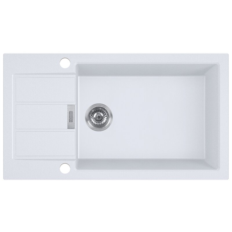 Zlewozmywak jednokomorowy z ociekaczem FRANKE Sirius S2D Slim 611-78 XL 143.0618.649 Biały 43.5x78