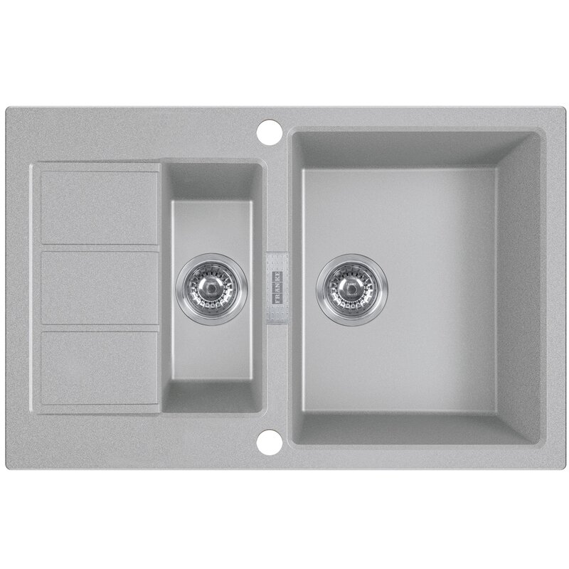 Zlewozmywak półtorakomorowy z ociekaczem FRANKE Sirius 2.0 S2D 651-78 143.0618.684 Kamienny szary 50x78