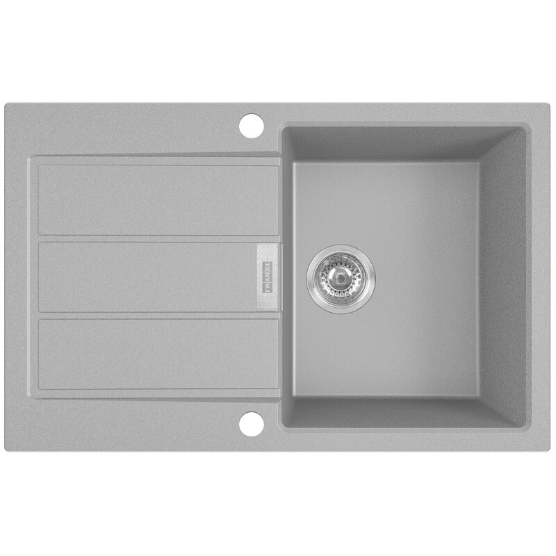 Zlewozmywak jednokomorowy z ociekaczem FRANKE Sirius S2D 611-78 143.0612.630 Kamienny szary 50x78