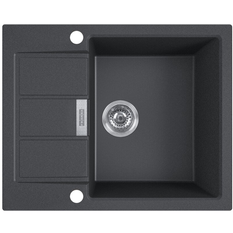 Zlewozmywak jednokomorowy z ociekaczem FRANKE Sirius S2D 611-62 143.0618.665 Onyx 50x62