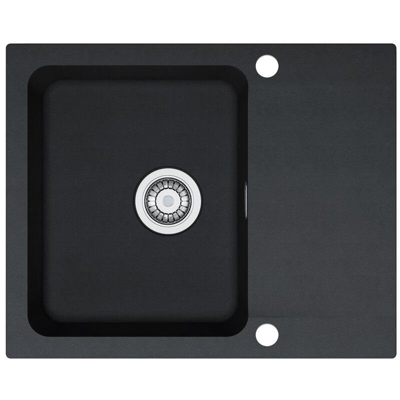 Zlewozmywak jednokomorowy z ociekaczem FRANKE Orion OID 611-62 114.0286.441 Onyx 50x62