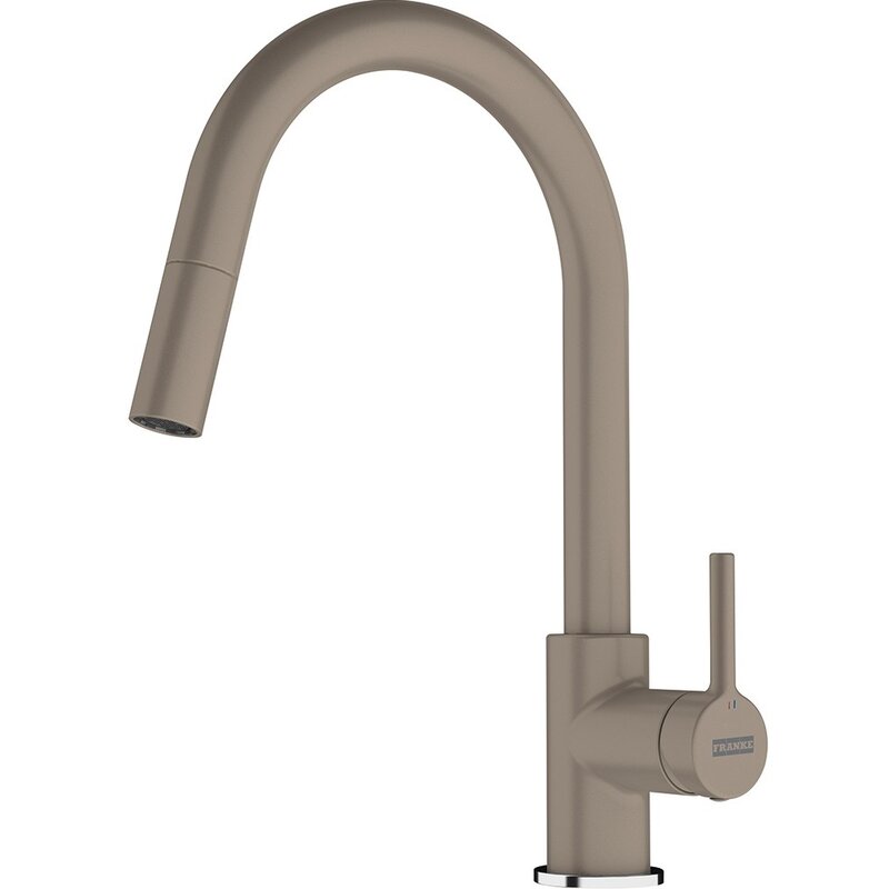 Bateria kuchenna stojąca FRANKE Lina J pull-out z wyciąganą wylewką Cappuccino 115.0626.084