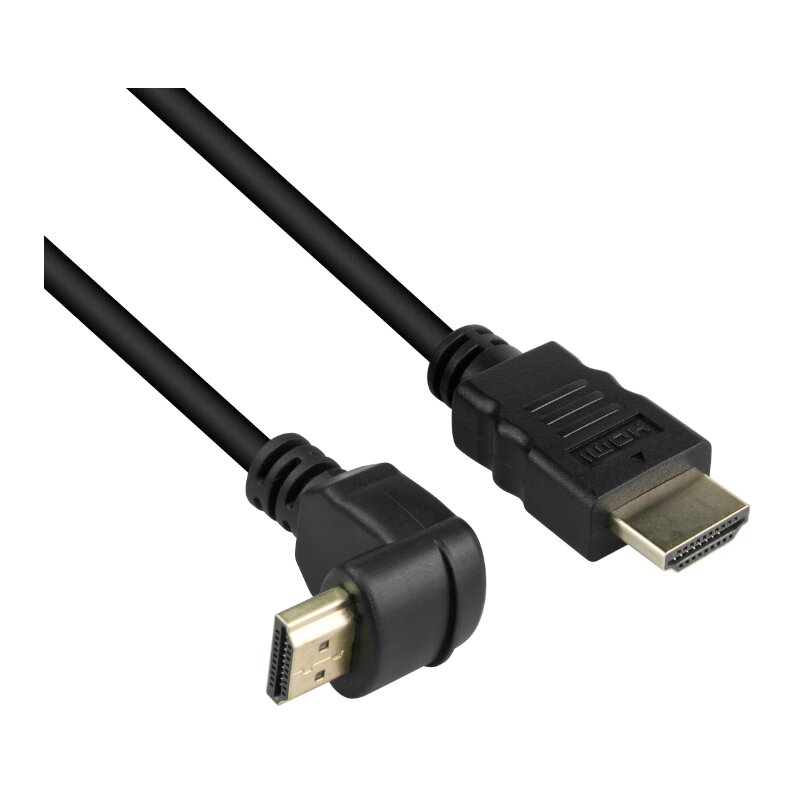 Kabel HDMI - HDMI kątowy DPM BMHDMI15B 4K v1.4 1.5 m