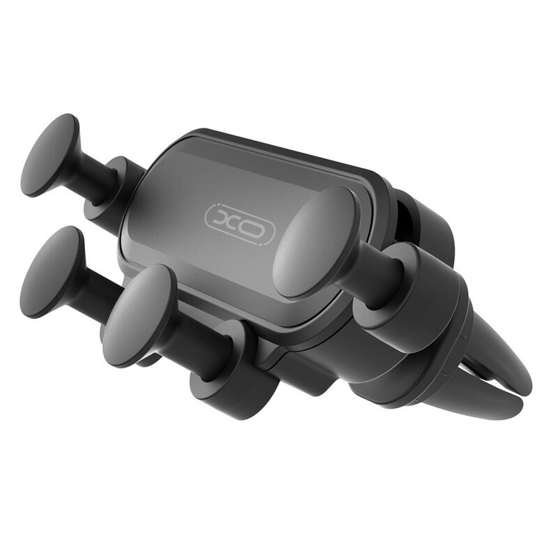 Uchwyt na telefon i smartfon XO C41 Czarny uchwyt samochodowy na kratkę nawiewu