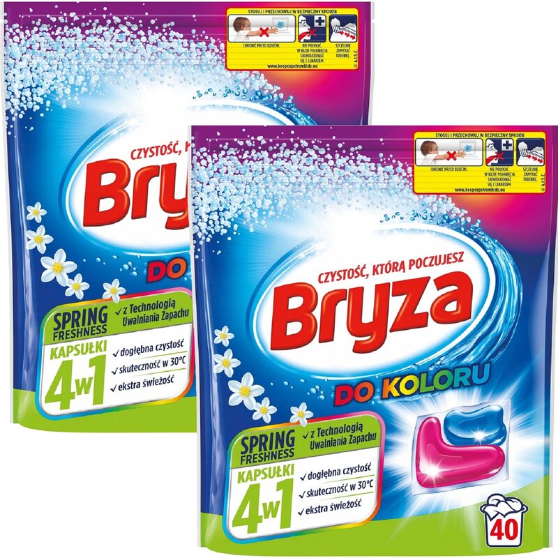 Kapsułki do prania BRYZA 4 w1 Spring Freshness - 80 szt.