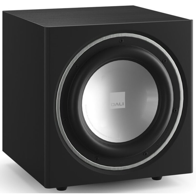 Subwoofer DALI SUB E-9 F Czarny, Aktywny, 170W, Typ Bass Reflex, 9" Przetwornik na froncie, Aluminiowa membrana,  Tryb "Stand By"