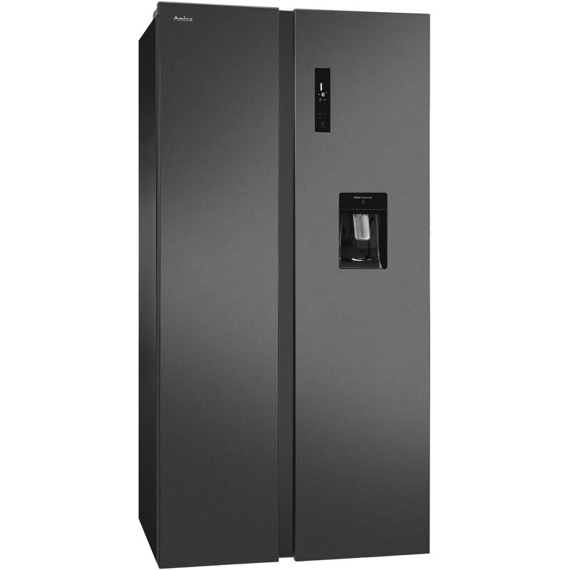 Lodówka AMICA FY5139.3DFBXI No frost Side by side Kostkarka 177cm Czarna
