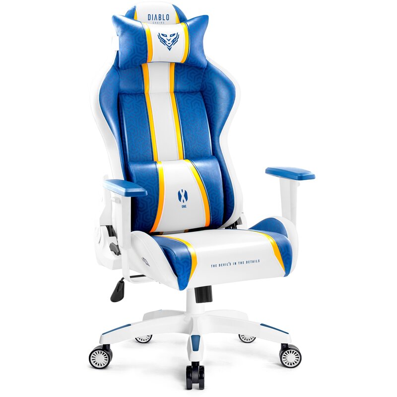 Fotel gamingowy DIABLO CHAIRS X-One 2.0 Aqua Normal Size Niebieski