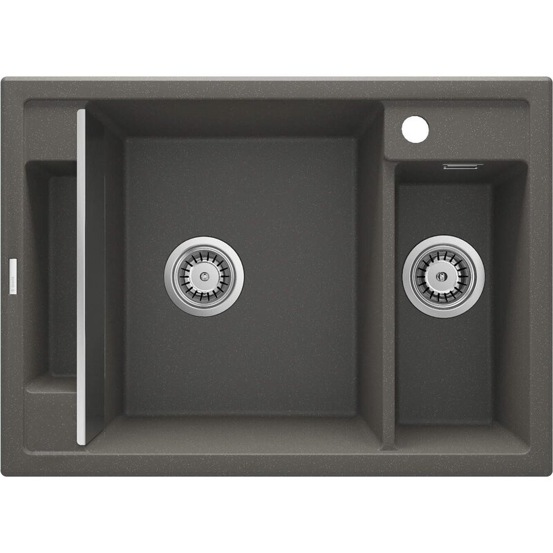 Zlewozmywak półtorakomorowy DEANTE Magnetic ZRM-T503 Antracytowy metalik 50x69