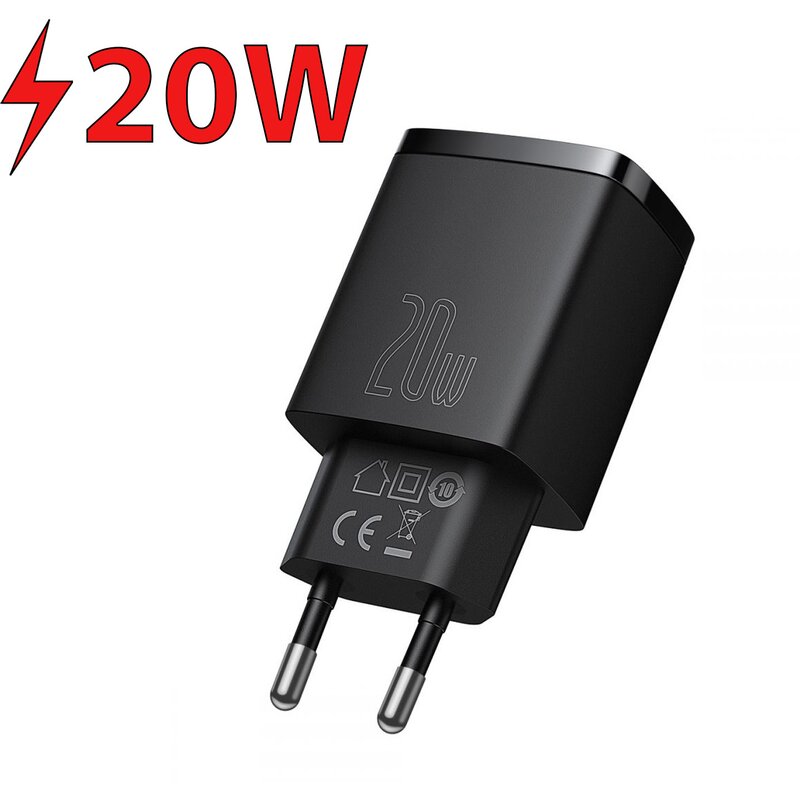 Ładowarka sieciowa BASEUS CCXJ-B01 20W Czarny ładowarka do telefonu USB, USB-C