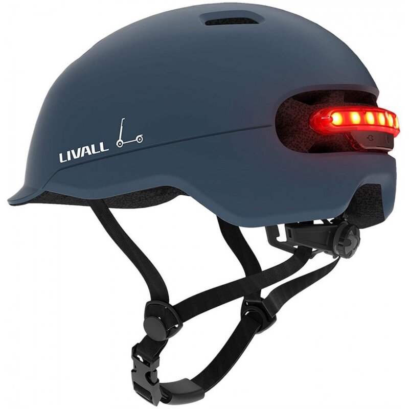 Kask LIVALL C20 Niebieski z lampką (rozmiar M)
