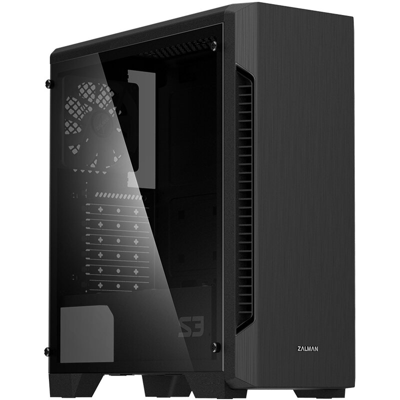 Zalman Obudowa S3 TG ATX Mid Tower PC Case TG fan x3