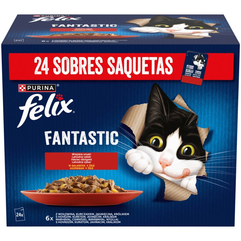 PURINA Felix Fantastic: wiejskie smaki - karma dla kota - 24 x 85g