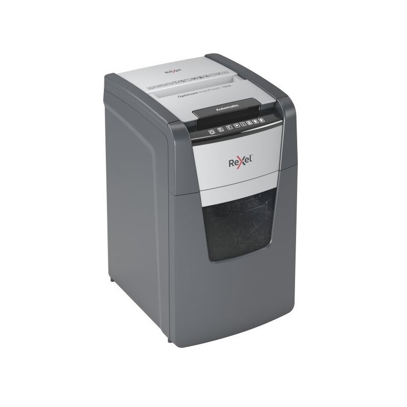 Niszczarka REXEL Optimum AutoFeed+ 150X 2020150XEU 44 L, P-4, Konfetti, Automatyczny Start/Stop, Funkcja cofania
