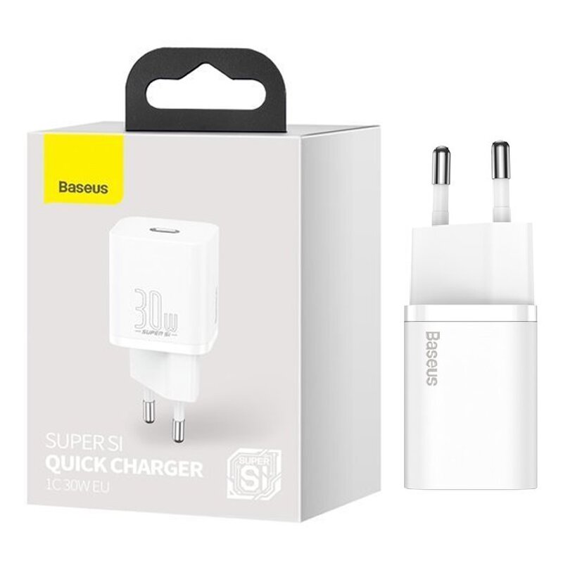 Ładowarka sieciowa BASEUS CCSUP-J02 30W Biały ładowarka do telefonu USB-C