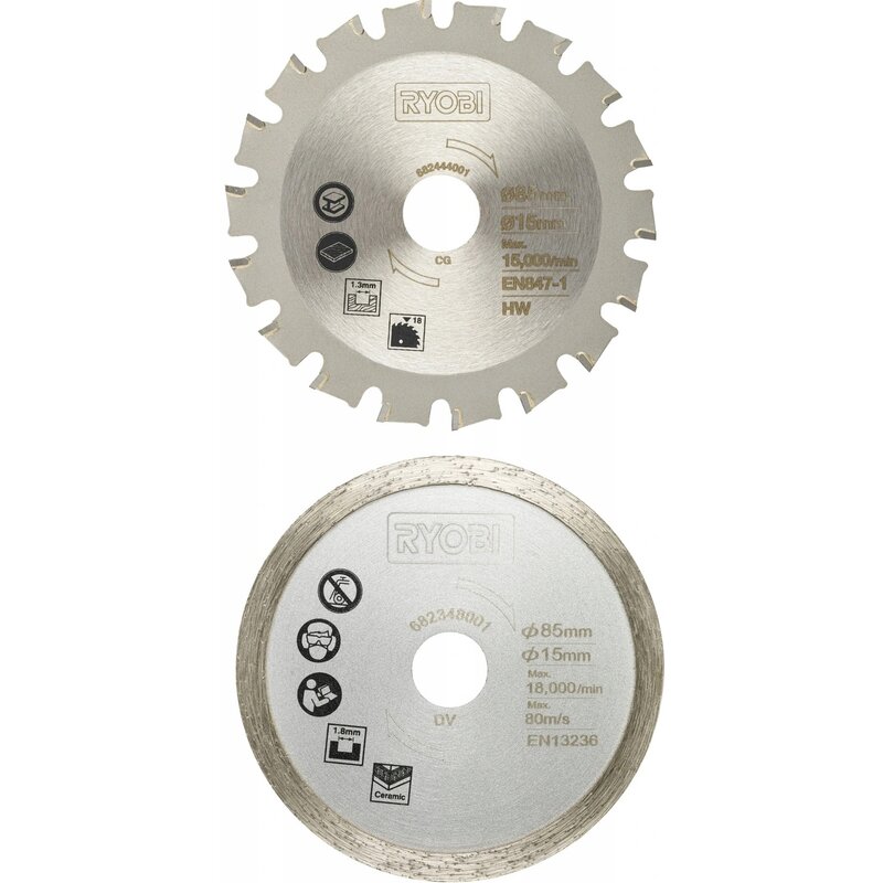 Tarcza do cięcia RYOBI RAKMMS02K 85 mm (2 szt.)