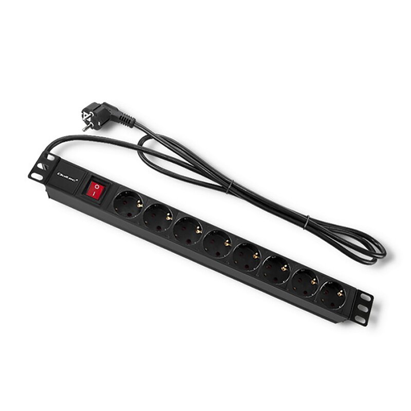 Listwa QOLTEC Rack 54469 (2 m) Czarny