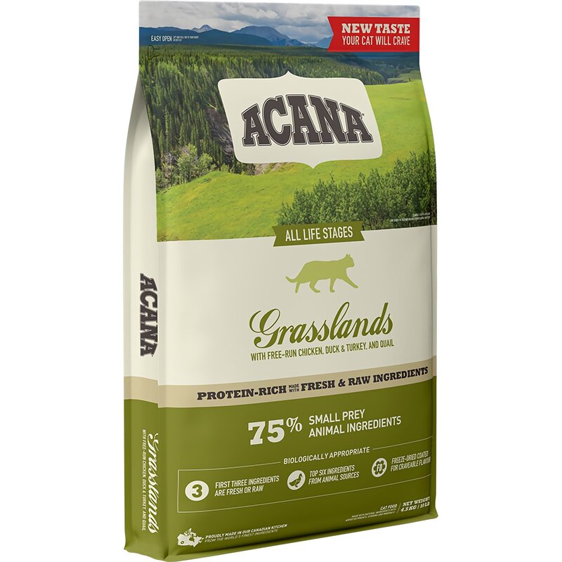 Karma dla kota ACANA Grasslands Kaczka z kurczakiem 4.5 kg