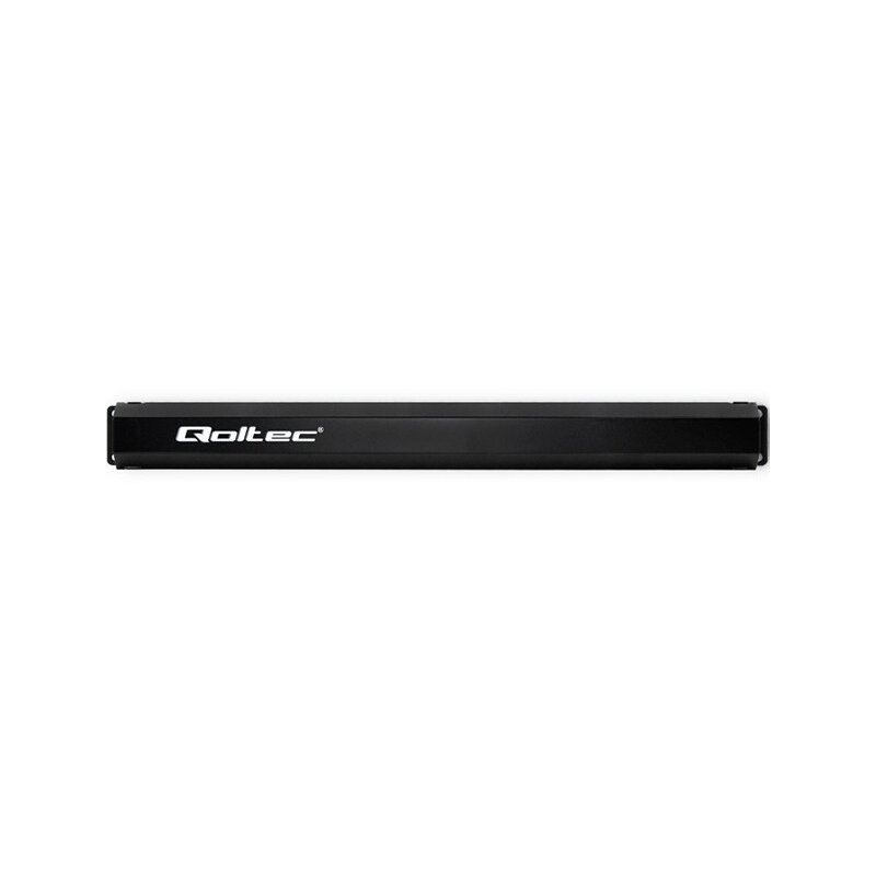 Organizer kabli QOLTEC 54476 19" 1U Czarny