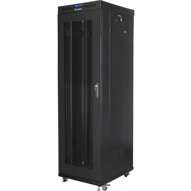 Szafa RACK LANBERG 19" 42U FF01-6842-23BL 600 x 800 mm, Stojąca Czarny