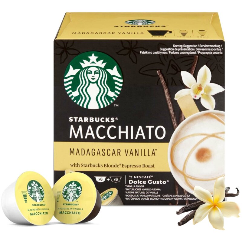 Starbucks Nescafe Dolce Gusto Latte Macchiato Madagascar Vanilla 12szt.