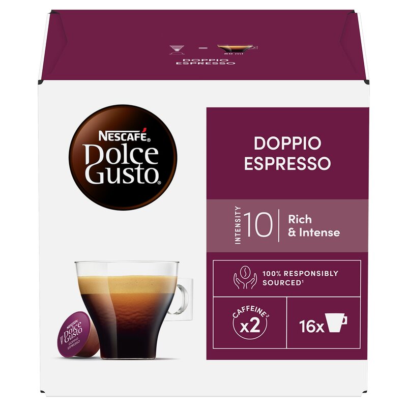Kapsułki NESCAFE Doppio Espresso do ekspresu Nescafe Dolce Gusto (16 szt.)
