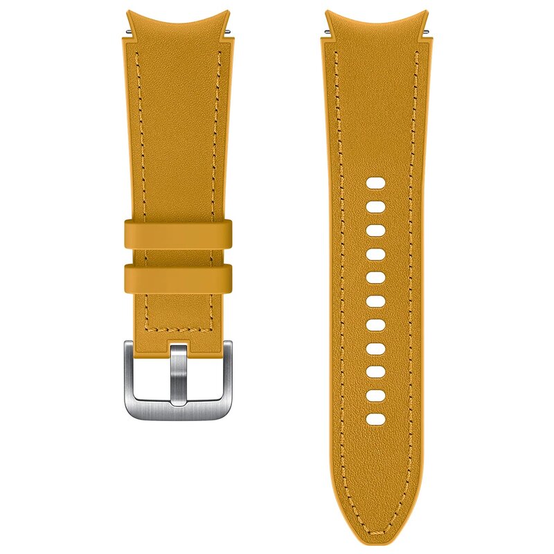 Pasek do Samsung Galaxy Watch 4 Hybrid Leather Band (20mm) S/M Musztardowy