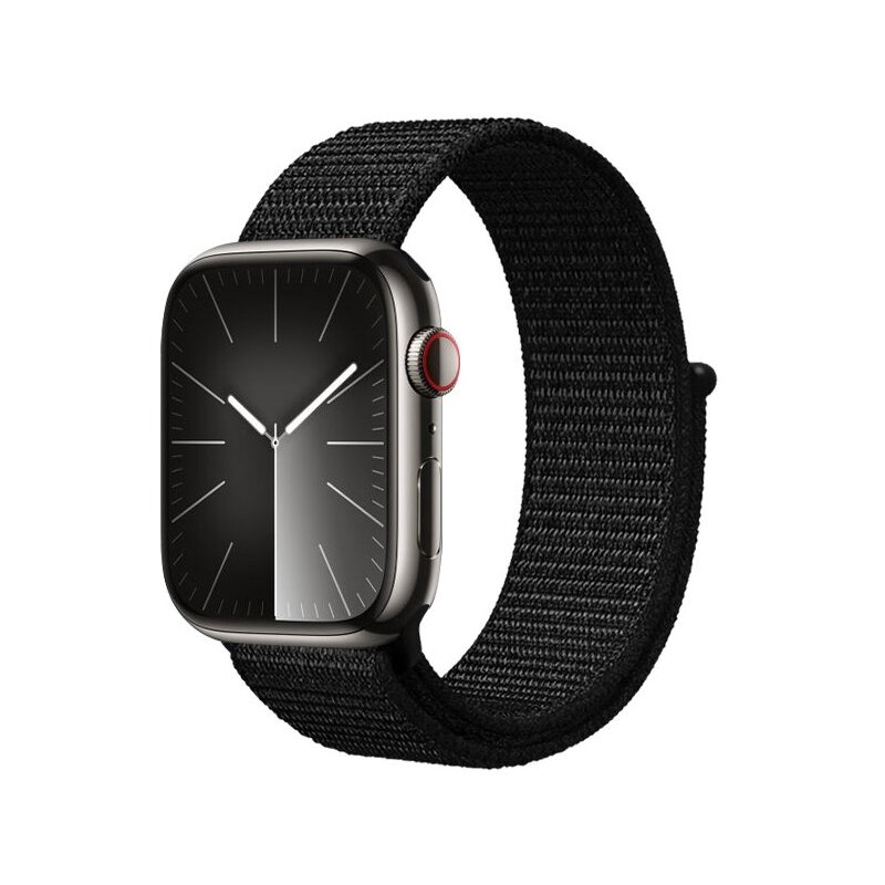 Pasek CRONG Nylon Reflex do Apple Watch do koperty 38/40/41/42mm Czarny
