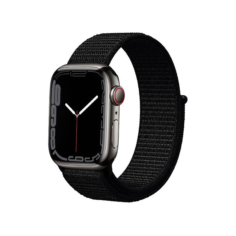 Pasek CRONG Nylon Reflex do Apple Watch do koperty 44/45/46/49mm Czarny