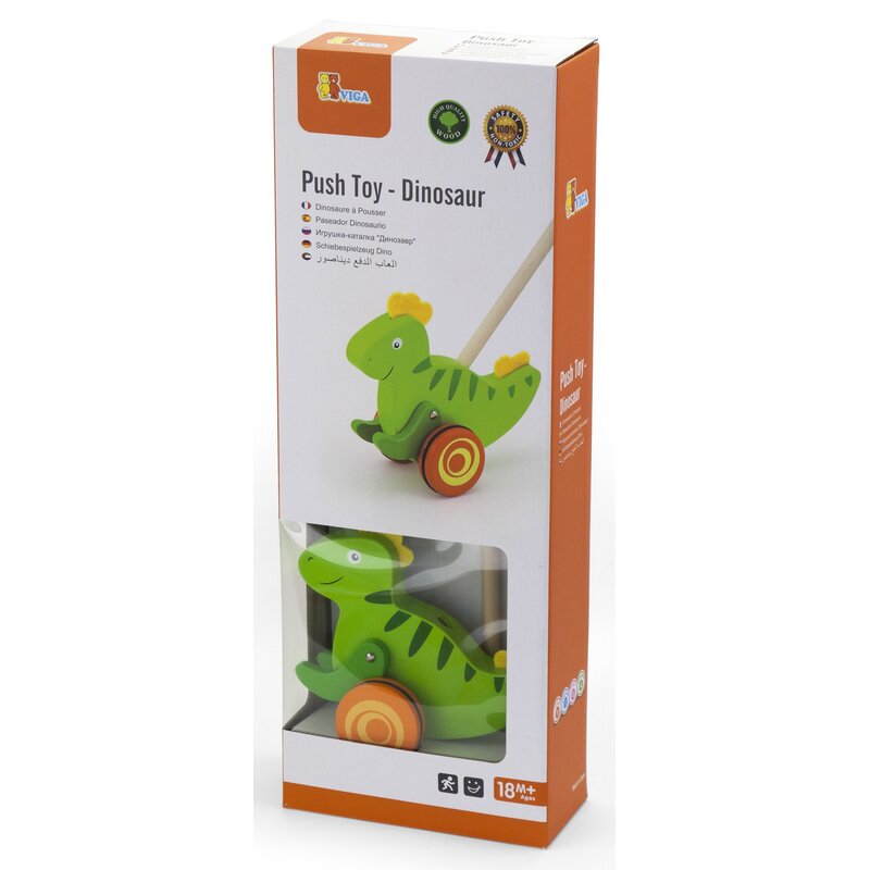 Zabawka VIGA Pchacz Dinozaur 50963