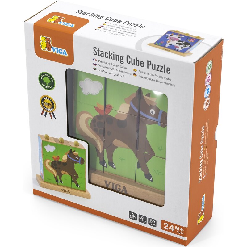 Układanka VIGA Farma 50833 (9 elementów)